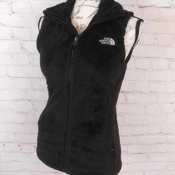 The North Face Jackets & Blazers - North Face Black Furry Fuzzy Fleece Vest Sz XS